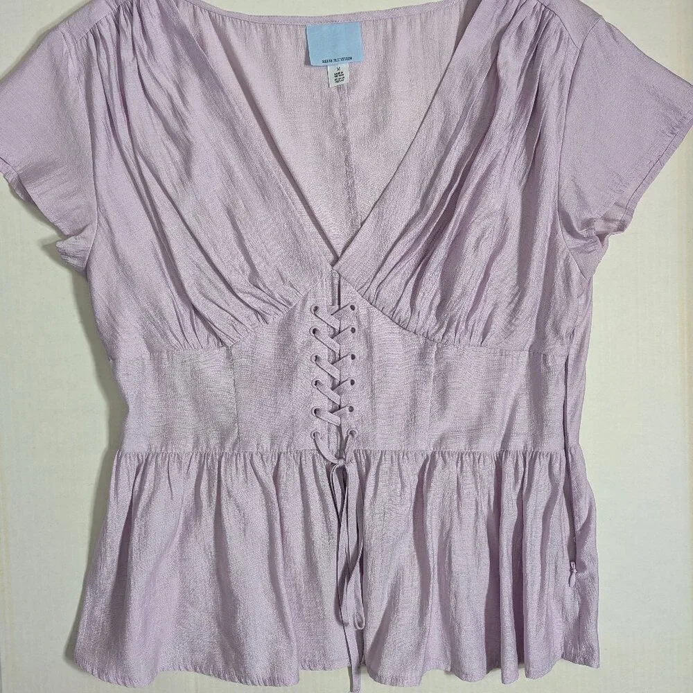 Future Collective Lavender Corset Top Size M - Picture 2 of 7